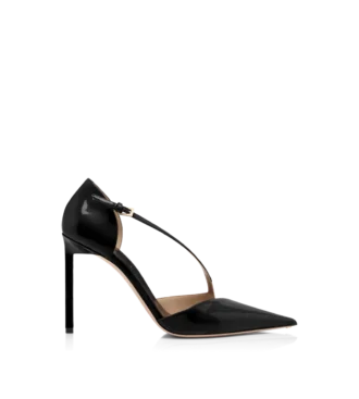Patent Leather Asymmetric Pump