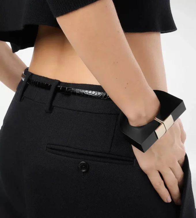 Plexiglass and Brass Deco Bracelet Plexiglass and Brass Deco Bracelet