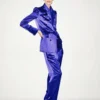 Polka Dot Jacquard Double Breasted Peak Lapel Jacket Polka Dot Jacquard Double Breasted Peak Lapel Jacket