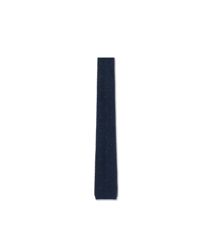 Polka Dot Knitted Silk Tie