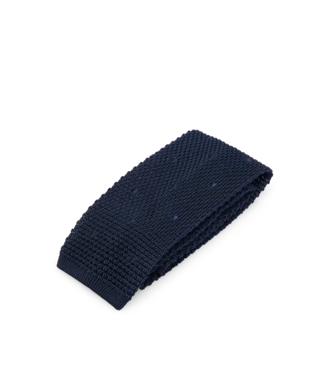 Polka Dot Knitted Silk Tie