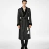 Polka Dot Silk Shawl Collar Robe Polka Dot Silk Shawl Collar Robe