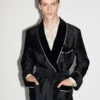 Polka Dot Silk Shawl Collar Robe Polka Dot Silk Shawl Collar Robe