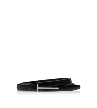 Printed Croc Slim T Belt