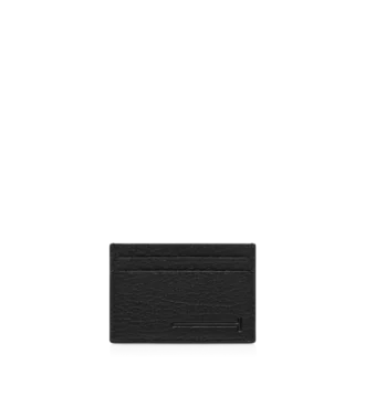 Printed Deer Leather Elongated T Line Classic Card Holder