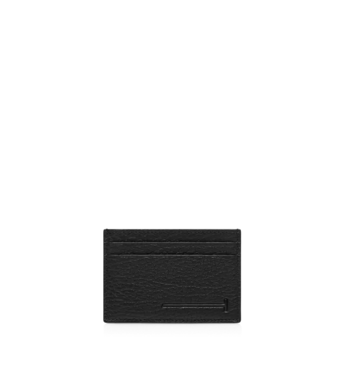Printed Deer Leather Elongated T Line Classic Card Holder Printed Deer Leather Elongated T Line Classic Card Holder