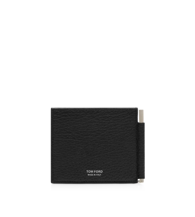 Printed Deer Leather Elongated T Line Money Clip Wallet Printed Deer Leather Elongated T Line Money Clip Wallet