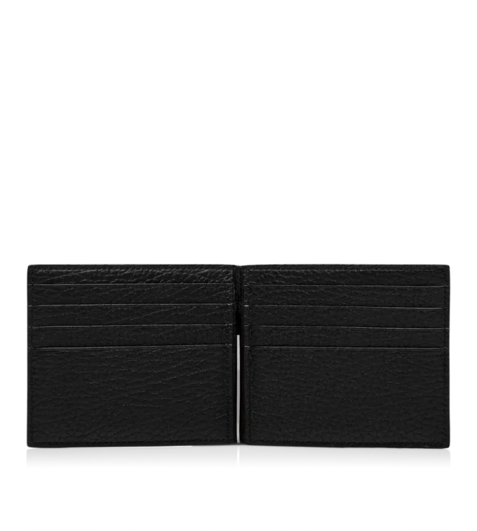 Printed Deer Leather Elongated T Line Money Clip Wallet Printed Deer Leather Elongated T Line Money Clip Wallet