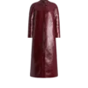 Printed Leather and Washed Duchesse Biker Coat Printed Leather and Washed Duchesse Biker Coat
