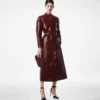 Printed Leather and Washed Duchesse Biker Coat Printed Leather and Washed Duchesse Biker Coat