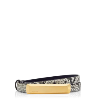 Printed Python Bar Belt