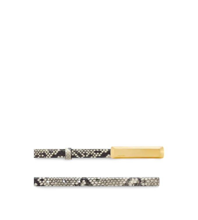 Printed Python Bar Belt