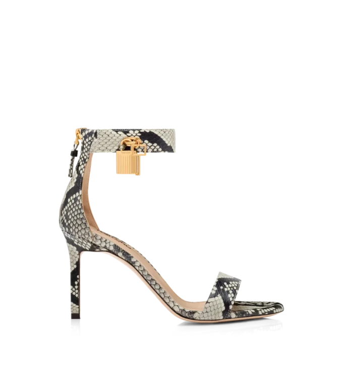 Printed Python Padlock Sandal