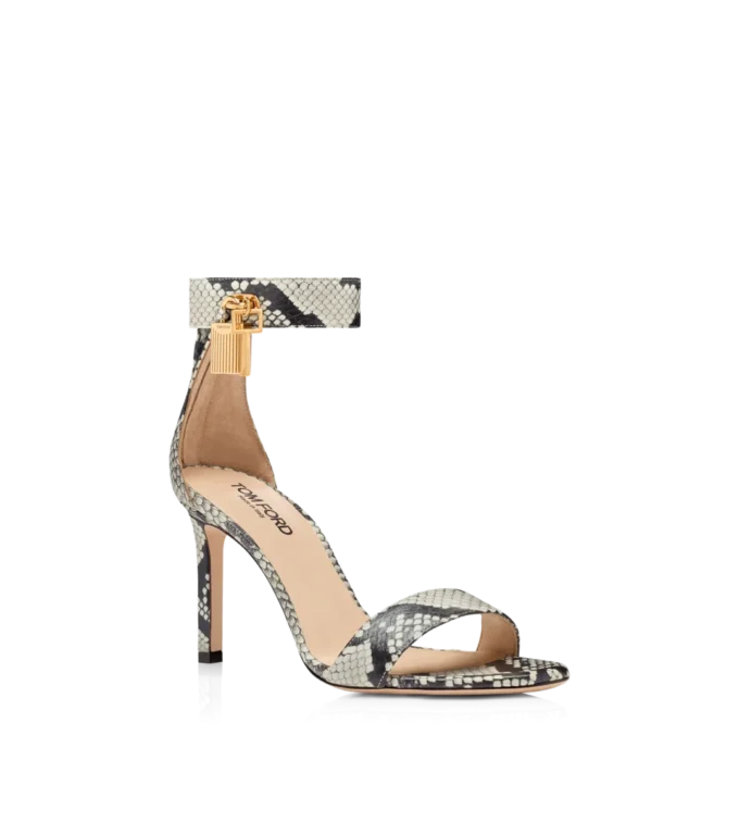 Printed Python Padlock Sandal