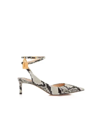 Printed Python Padlock Slingback