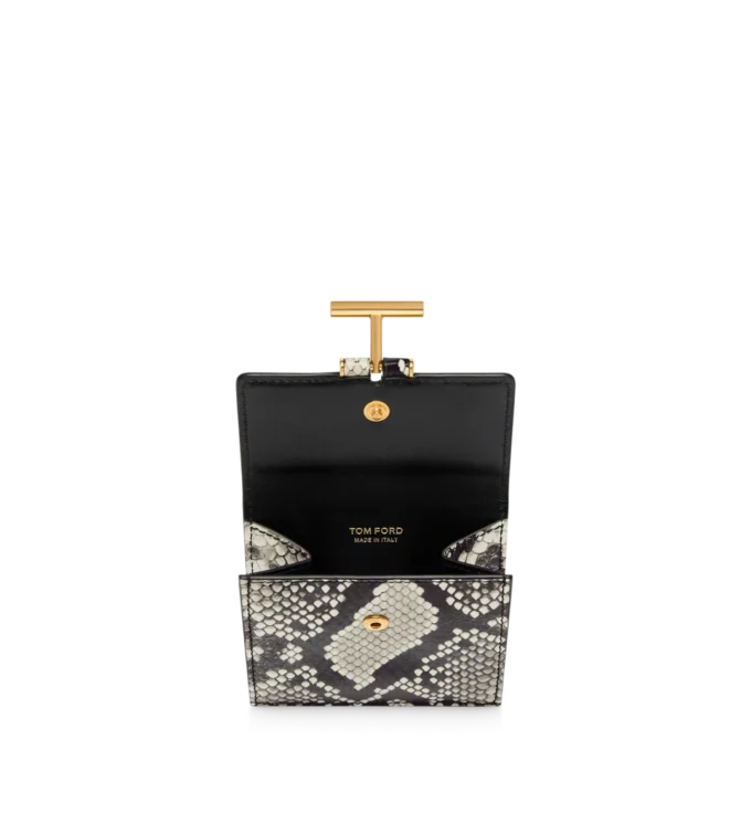 Printed Python Tara Card Holder