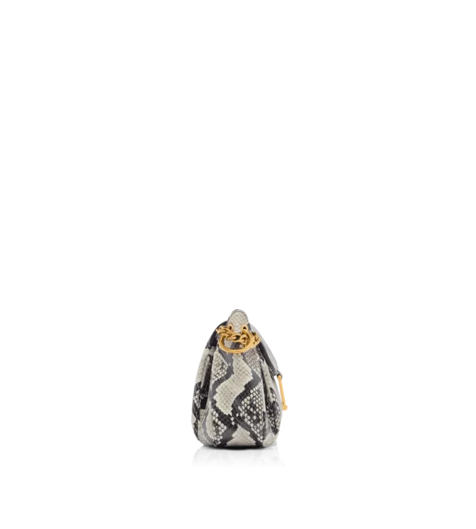 Printed Python Tara Chain Shoulder Bag Printed Python Tara Chain Shoulder Bag