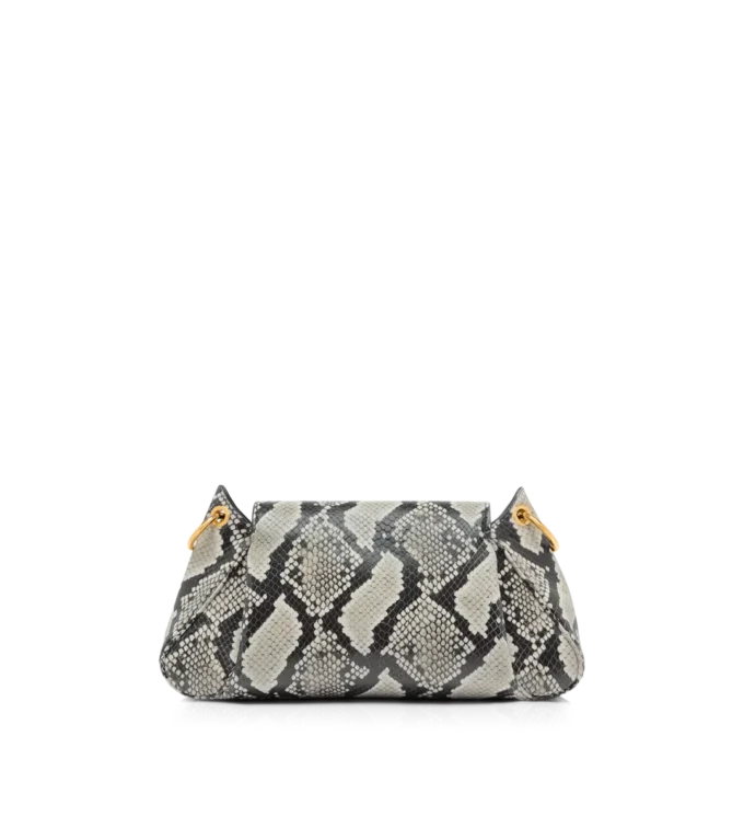 Printed Python Tara Chain Shoulder Bag Printed Python Tara Chain Shoulder Bag