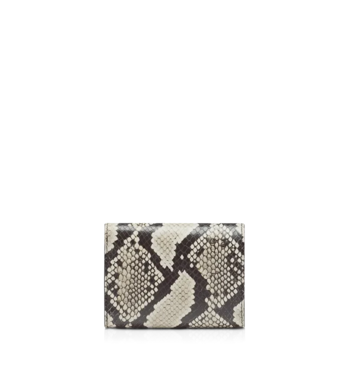 Printed Python Tara Compact Wallet Printed Python Tara Compact Wallet