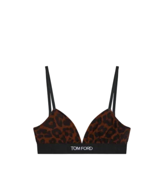 Reflected Leopard Printed Modal Signature Bra