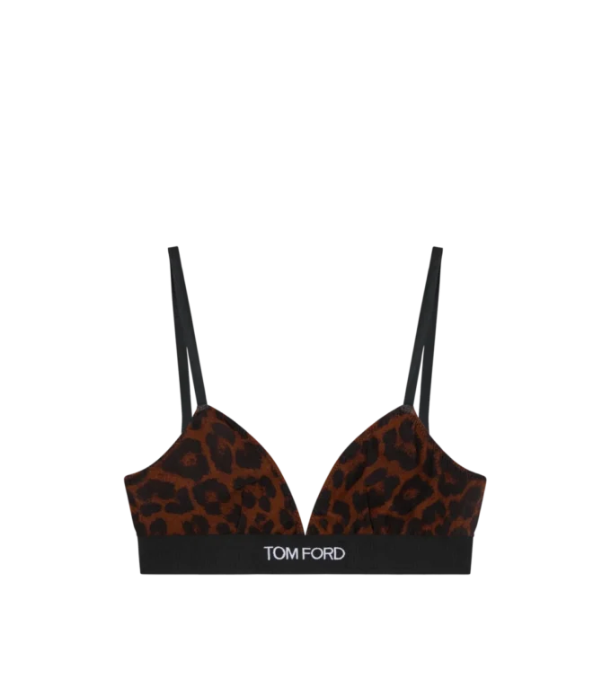 Reflected Leopard Printed Modal Signature Bra