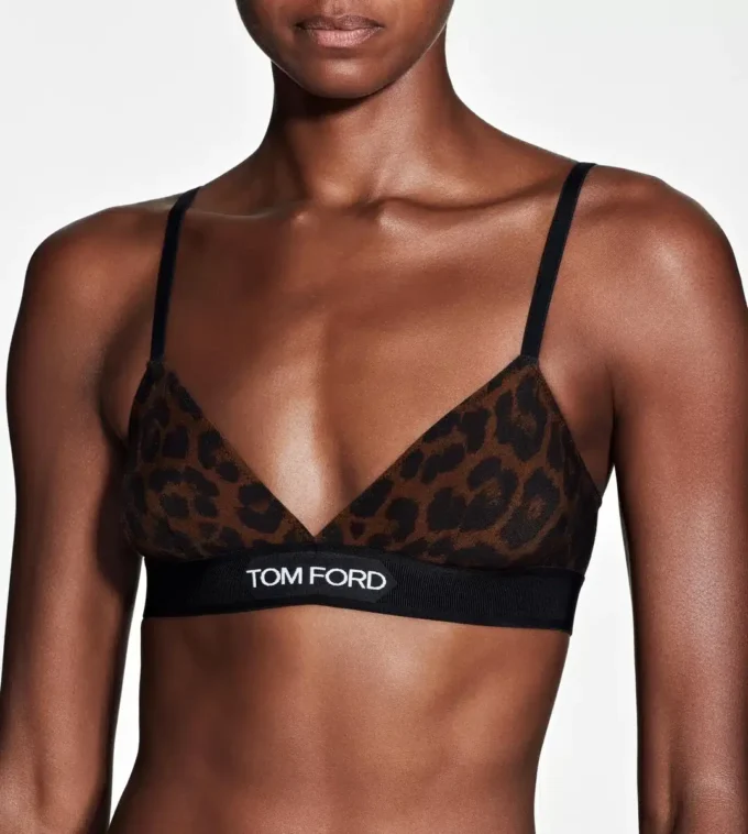 Reflected Leopard Printed Modal Signature Bra