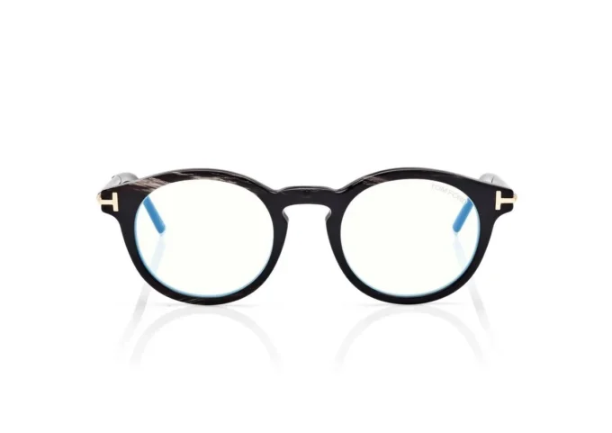 Round Horn Blue Block Opticals Round Horn Blue Block Opticals