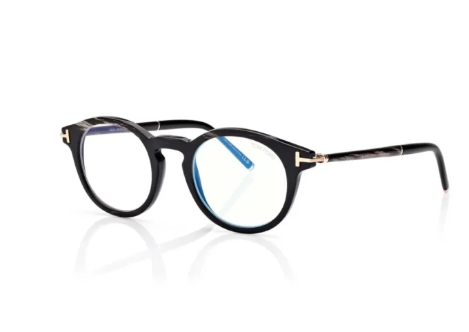 Round Horn Blue Block Opticals Round Horn Blue Block Opticals