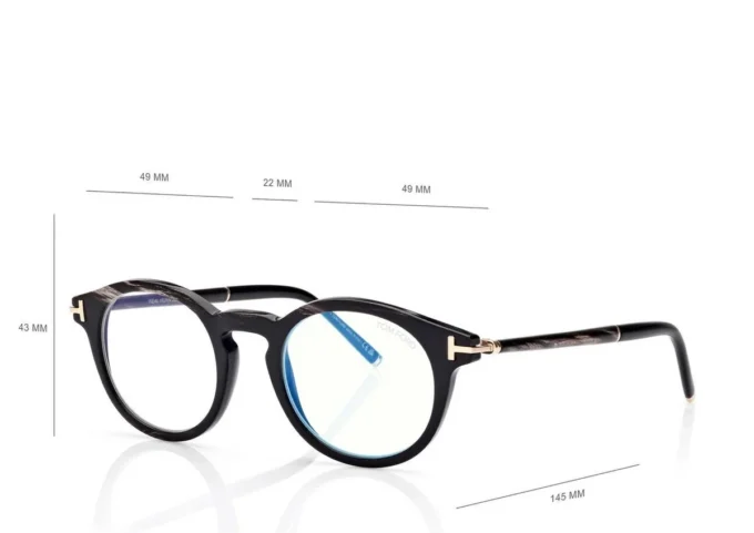 Round Horn Blue Block Opticals Round Horn Blue Block Opticals
