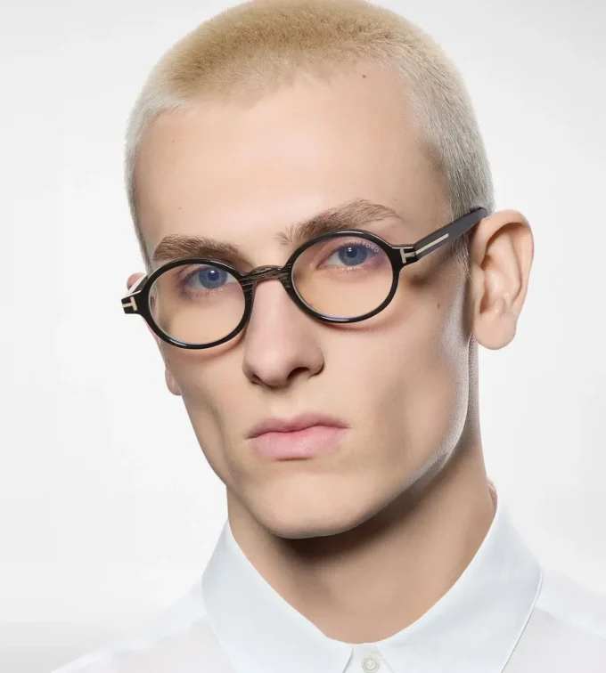 Round Horn Blue Block Opticals