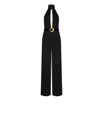 Sable’ Halter Neck Belted Jumpsuit