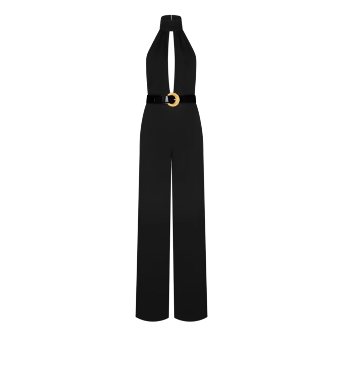 Sable’ Halter Neck Belted Jumpsuit