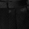 Satin Polka Dot Jacquard Double Pleat Pant