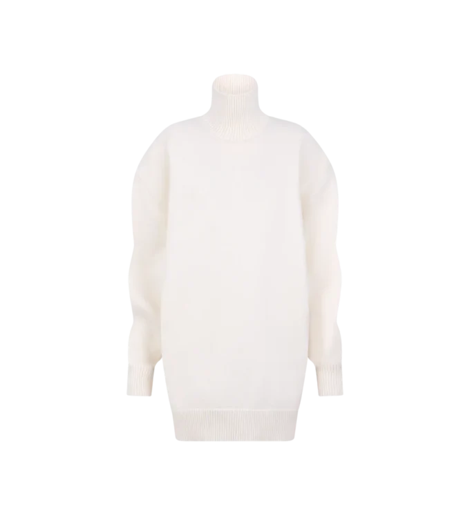 Sculptural Merino Blend Oversized Turtleneck Sweater Dress Sculptural Merino Blend Oversized Turtleneck Sweater Dress