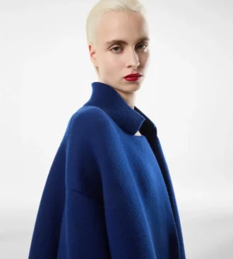 Sculptural Single Breasted Opera Coat