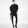 Sculptural Wool Cashmere Sweatshirt Mini Dress Sculptural Wool Cashmere Sweatshirt Mini Dress