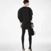 Sculptural Wool Cashmere Sweatshirt Mini Dress Sculptural Wool Cashmere Sweatshirt Mini Dress