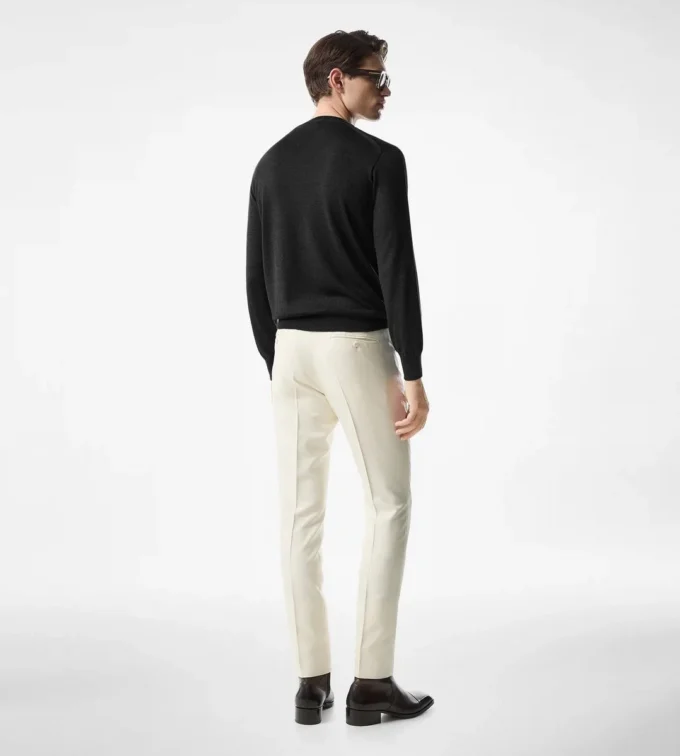 Seamless Alpaca Silk Crew Neck