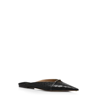 Semi Shiny Printed Python Julianne Mule
