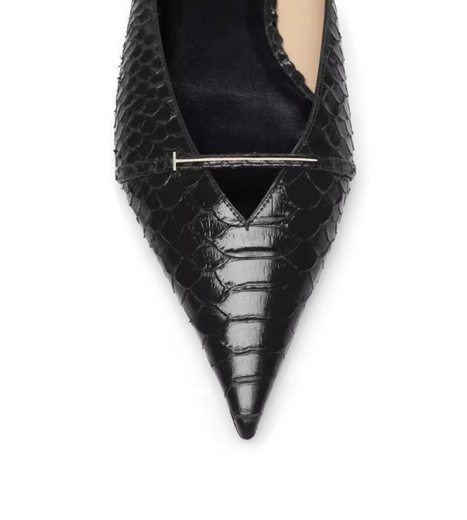 Semi Shiny Printed Python Julianne Mule Semi Shiny Printed Python Julianne Mule