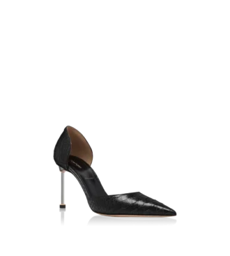 semi shiny printed python spire d orsay pump 2 330x367 - Semi Shiny Printed Python Spire D'Orsay Pump