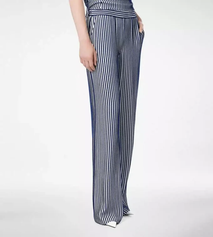 Sequin Embroidered Silk Georgette Pants Sequin Embroidered Silk Georgette Pants