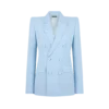 Sequined Wool Blend Crepe Double Breasted Jacket Sequined Wool Blend Crepe Double Breasted Jacket
