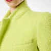 Sequined Wool Cashmere and Silk Blend Tweed Wrap Jacket