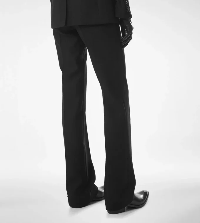 Sharp Herringbone Tailored Straight Pants Sharp Herringbone Tailored Straight Pants