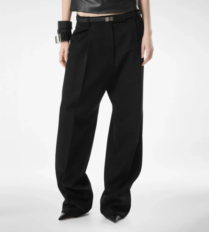 Sharp Wool Pleated Pants Sharp Wool Pleated Pants