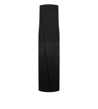 Sharp Wool Strapless Evening Dress