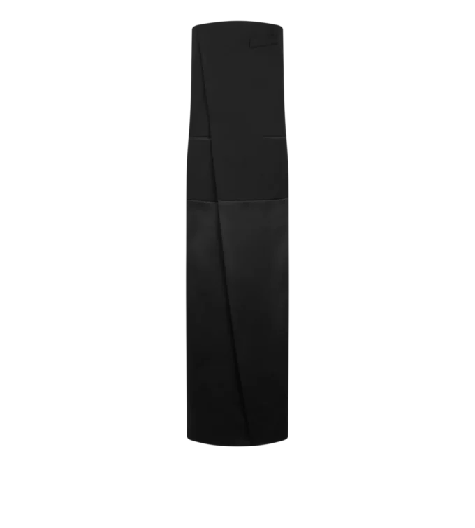 Sharp Wool Strapless Evening Dress Sharp Wool Strapless Evening Dress