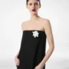 Sharp Wool Strapless Evening Dress Sharp Wool Strapless Evening Dress