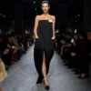 Sharp Wool Strapless Evening Dress Sharp Wool Strapless Evening Dress
